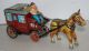 Ichida Cragstan Overland Stagecoach Kutsche Tin Toy Blechkutsche Blechspielzeug Original, gefertigt 1945-1970 Bild 1
