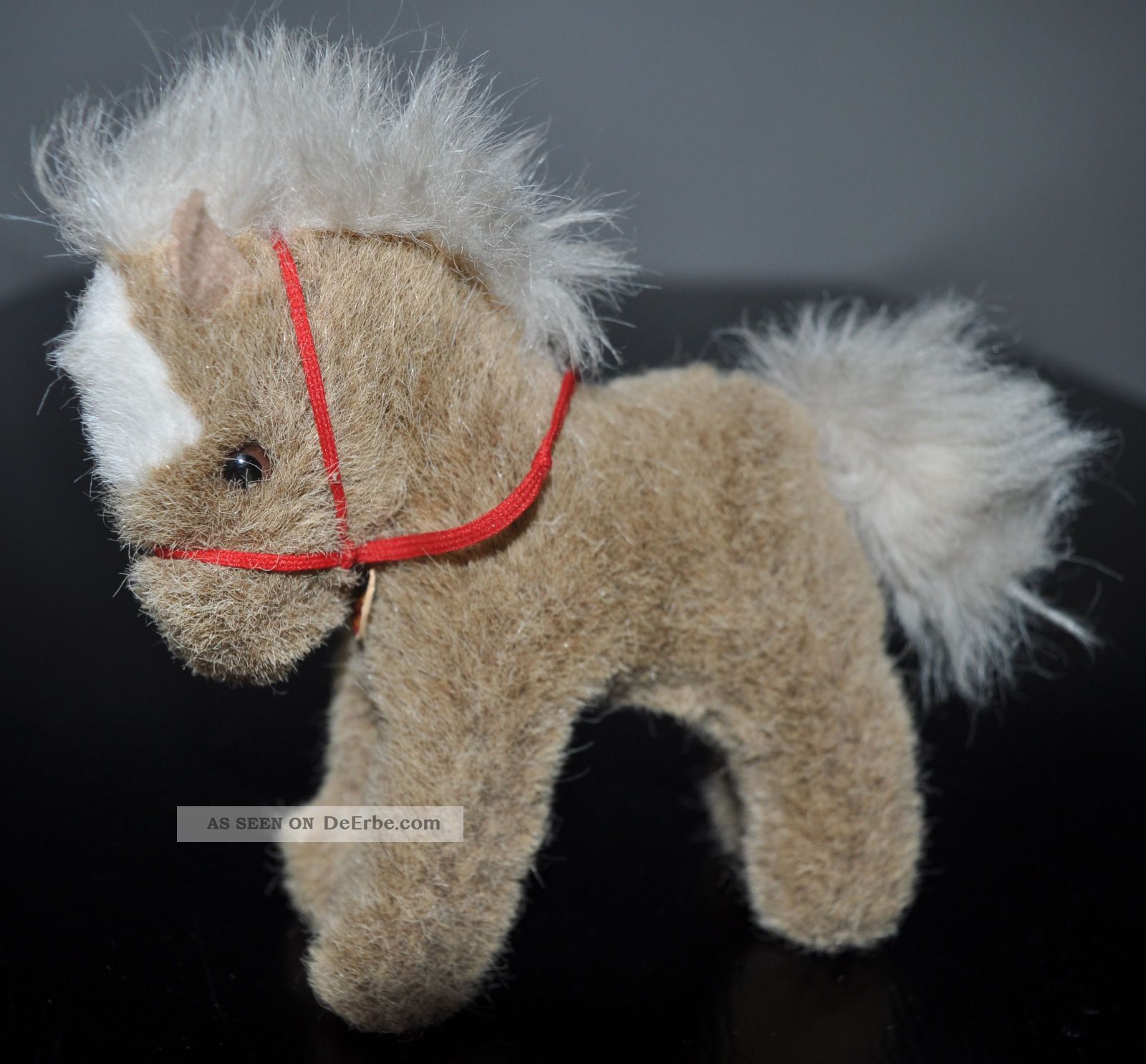 Steiff Pferd,  Pony Stompy 14 Cm Mit Schild,  Ohne Knopf,  Fahne 70er Tiere Bild