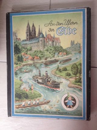 An Den Ufern Der Elbe Spiel Kurt Brandes Gesellschaftsspiel 1959 Ddr Bild