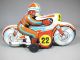 Altes Motorrad Blechspielzeug Juguetes Roman Made In Spain Bike Blech Tin Toys Original, gefertigt 1945-1970 Bild 3