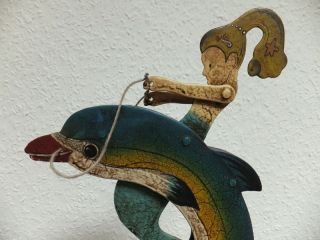 Balancefigur „meerjungfrau Auf Delphin“ Mit Welle Hersteller: Authentic Models Bild
