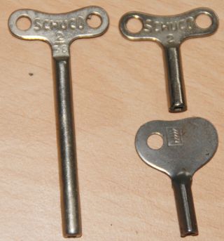 Schuco Schlüssel Nr.  2/56 Und Nr2,  Bühler Aufziehschlüssel Bild