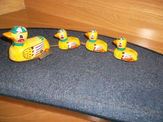 Blechspielzeug Entenfamilie - - Nostalgie Bild