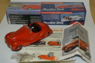 Schuco Nr.  2032 - Akustico 2002 - Replica - Rennwagen Rot - Ovp Bild