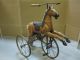 Altes Großes Holzpferd Schaukelpferd Karussellpferd Dreirad Rarität 90cm Antikspielzeug Bild 1