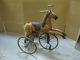 Altes Großes Holzpferd Schaukelpferd Karussellpferd Dreirad Rarität 90cm Antikspielzeug Bild 3