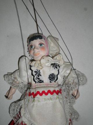 Alte Bonum Marionette Frau In Tracht Bild