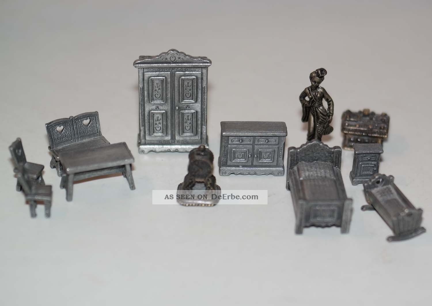 Puppenstube Miniatur Mobel Wohnzimmer Schlafzimmer 10 Teile