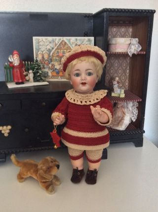 Spielanzug Mit Barett Für Einen Puppenjungen 35 - 38cm Antik Stil Puppe Bild