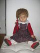 Unbespielte Käthe Kruse Puppe Mädchen Blond Mit Rotkariertem Kleid 48 Cm 1993 Käthe Kruse Bild 3