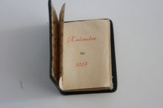 Kalender 1957 - Miniatur F.  Sammler - Puppenstube,  Puppenhaus - Alt Bild