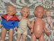 4 Alte Puppen Für Die Puppenstube - Ca.  50er -,  60er Jahre Original, gefertigt vor 1970 Bild 1