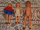 4 Alte Puppen Für Die Puppenstube - Ca.  50er -,  60er Jahre Original, gefertigt vor 1970 Bild 2