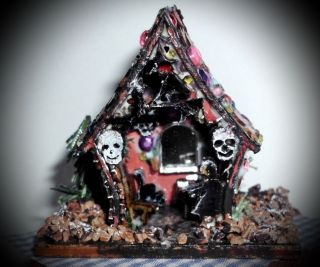Mini - Hexenhaus Mit Einblick 1:144 Mit Hexen,  Kater,  Sculls Und Mehr Bild