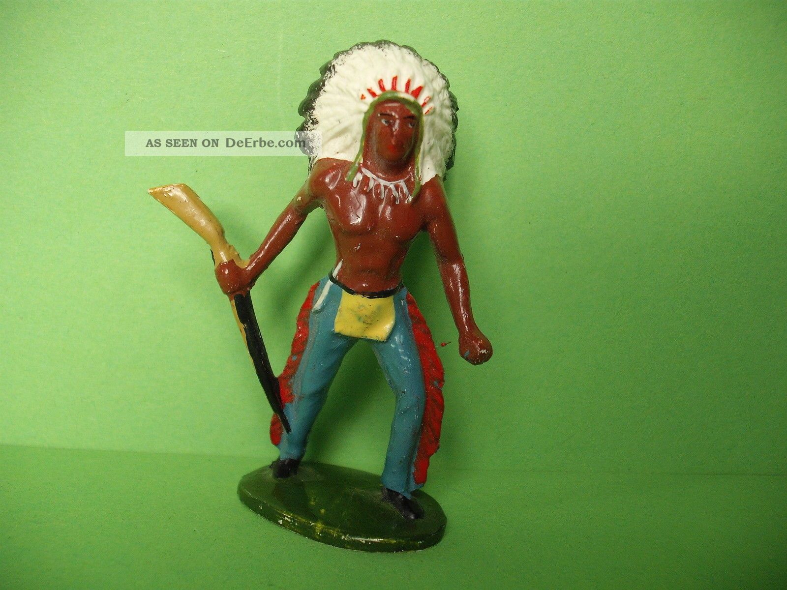 Merten Indianer Nr.  214 Mit Gewehr Zu 6 Cm Gefertigt nach 1945 Bild