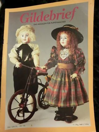 Gildebrief - Nr.  1 Von 1994 - Puppenmagazin - Mit Schnittmuster Bild