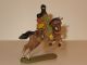Indianerin Zu Pferd Mit Kind - Wildwest Spielzeug - Elastolin & Lineol Bild 3