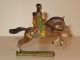 Indianerin Zu Pferd Mit Kind - Wildwest Spielzeug - Elastolin & Lineol Bild 4