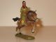 Indianerin Zu Pferd Mit Kind - Wildwest Spielzeug - Elastolin & Lineol Bild 5