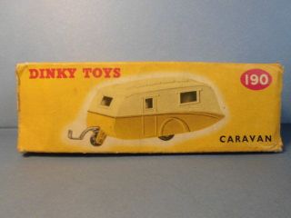 Selten Dinky Toys Leer Box Um 1950 Caravan Nr.  190 Bild