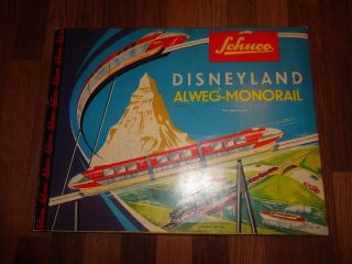 Schuco 6333 - Disneyland Alweg Monorail Bahn / Zug - Ca.  1960 Im Karton Bild