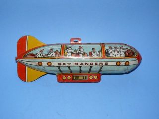 Blechspielzeug Zeppelin 50er Jahre Tin Toy Sky Rangers Usa Bild