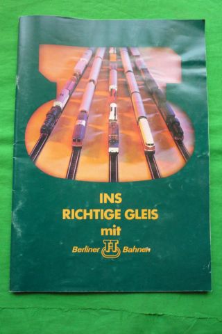 Alter Katalog Berliner Tt Eisenbahn Ddr Ins Richtige Gleis Mit Berliner Tt Bild
