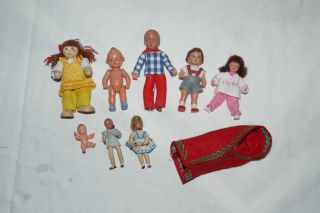 Puppen,  Diverse Größen,  Sehr Alte Puppen,  Schlafsack Bild
