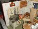 Puppenküche,  Fertig Eingerichtet Und Dekoriert.  Einfach Mal Anschauen. Original, gefertigt vor 1970 Bild 1