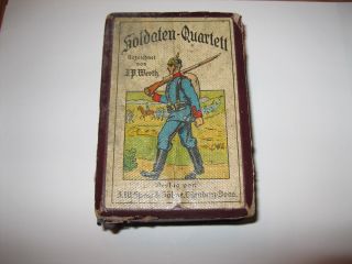 Antikes Soldaten Quartett Spear,  J.  W. ,  Und Söhne & Werth,  J.  P. Bild