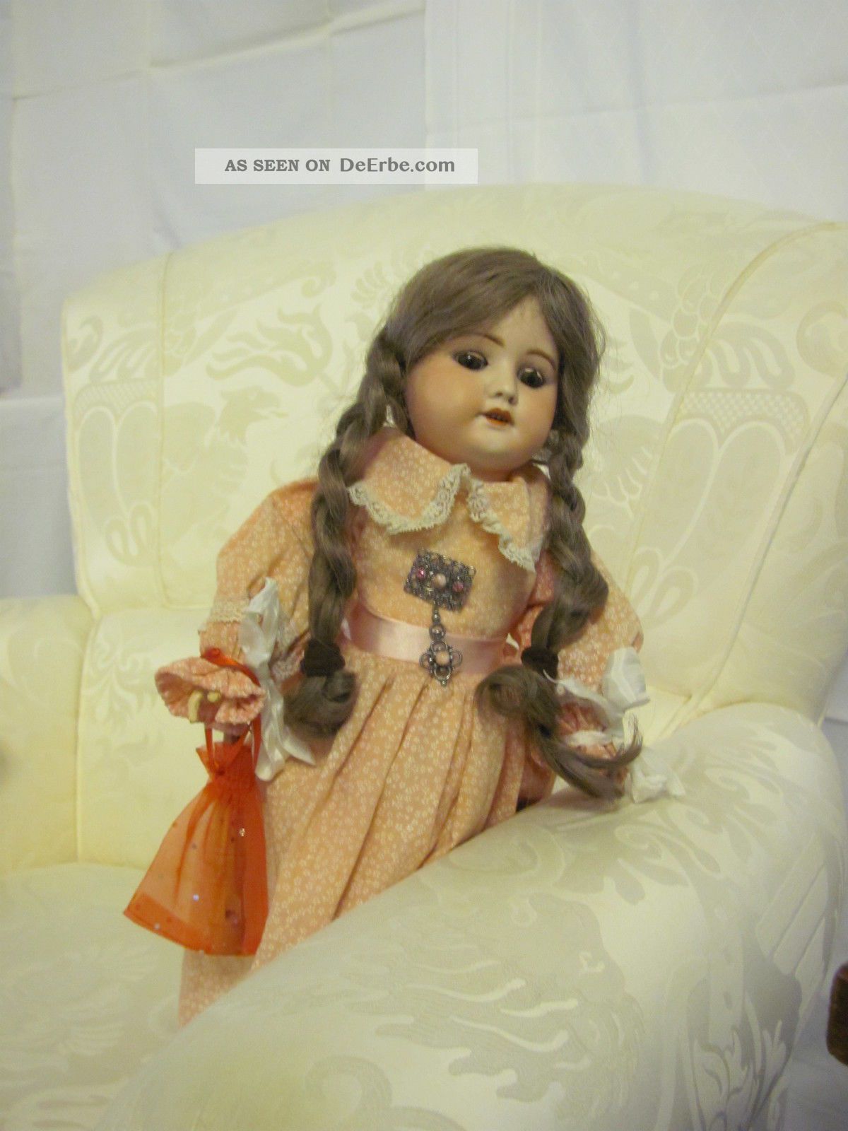 ANCIENNE POUPÉE PORCELAINE mignonette sfbj 60 paris 13/0 bouche fermée old doll EUR 20,50 - FR