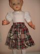 Trägerrock Mit Bluse Puppenmode Puppenkleid 2 Tlg.  Für 70 Cm Puppe Toll Nostalgieware, nach 1970 Bild 3