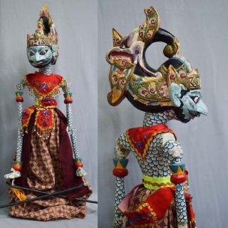 1 Holz Puppe Wayang Golek Marionette Rod Puppet Gn59 Bild
