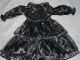 Puppenkleid - Schwarzes Kleid - Mit Glitzer - Puppenkleidung - Handgenäht Nostalgieware, nach 1970 Bild 1