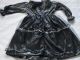 Puppenkleid - Schwarzes Kleid - Mit Glitzer - Puppenkleidung - Handgenäht Nostalgieware, nach 1970 Bild 3