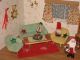 Paul Hübsch Möbel,  Weihnachtsdeko Puppenküche Puppenhaus - Puppenstube Original, gefertigt vor 1970 Bild 2