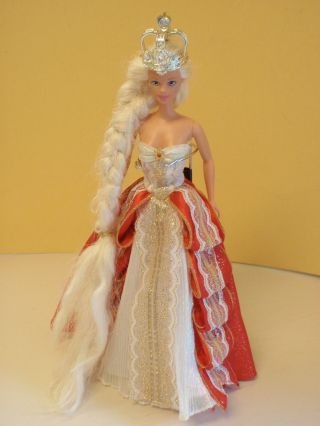 Mattel Barbie 1991 Prinzessin Mit Bodenlangen Haaren Und Krone Bild