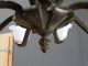 Art Deco Deckenlampe Bronze 20er Jahre 8 - Armig Schöne Patinalampe Wunderschön Antike Originale vor 1945 Bild 6