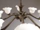Art Deco Deckenlampe Bronze 20er Jahre 8 - Armig Schöne Patinalampe Wunderschön Antike Originale vor 1945 Bild 7
