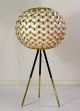 Kugellampe Dreibein Stehlampe Tripod Lampe Messing Stativ Design 60 Er 1960-1969 Bild 3