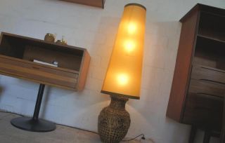 50er Jahre Wunderschöne Große Bodenlampe Keramik,  Stehlampe,  Rockabilly - Aera Bild