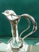 Schenkkanne Karaffe Carafe Weinkanne Massiv Silber Kristall 29 Cm H 1890-1919, Jugendstil Bild 2