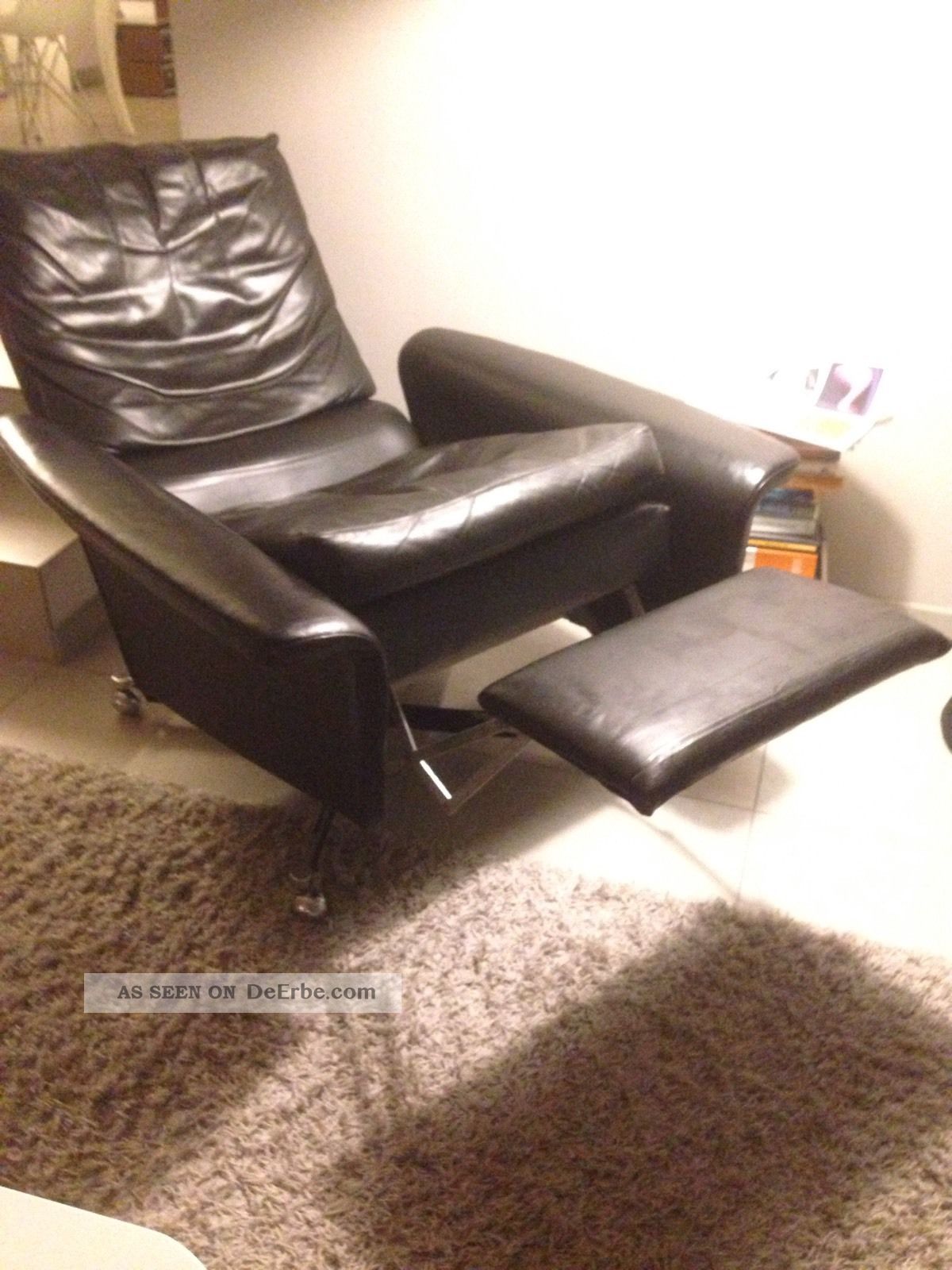 Himolla sessel fernsehsessel leder 60er 70er Ãra eames knoll