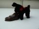Gescha Teddy Hund Mit Schuh Made In Us - Zone Schönes 50 - Er Jahre Spielzeug Original, gefertigt 1945-1970 Bild 1
