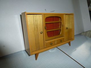 Wohnzimmerschrank Schrank Puppenmöbel Holz 60ziger Jahre Bild