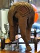 Rarität: Antiker Zirkuselefant Auf Rädern Um 1900 Sucht Neues Zuhause Stofftiere & Teddybären Bild 1