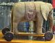 Rarität: Antiker Zirkuselefant Auf Rädern Um 1900 Sucht Neues Zuhause Stofftiere & Teddybären Bild 5