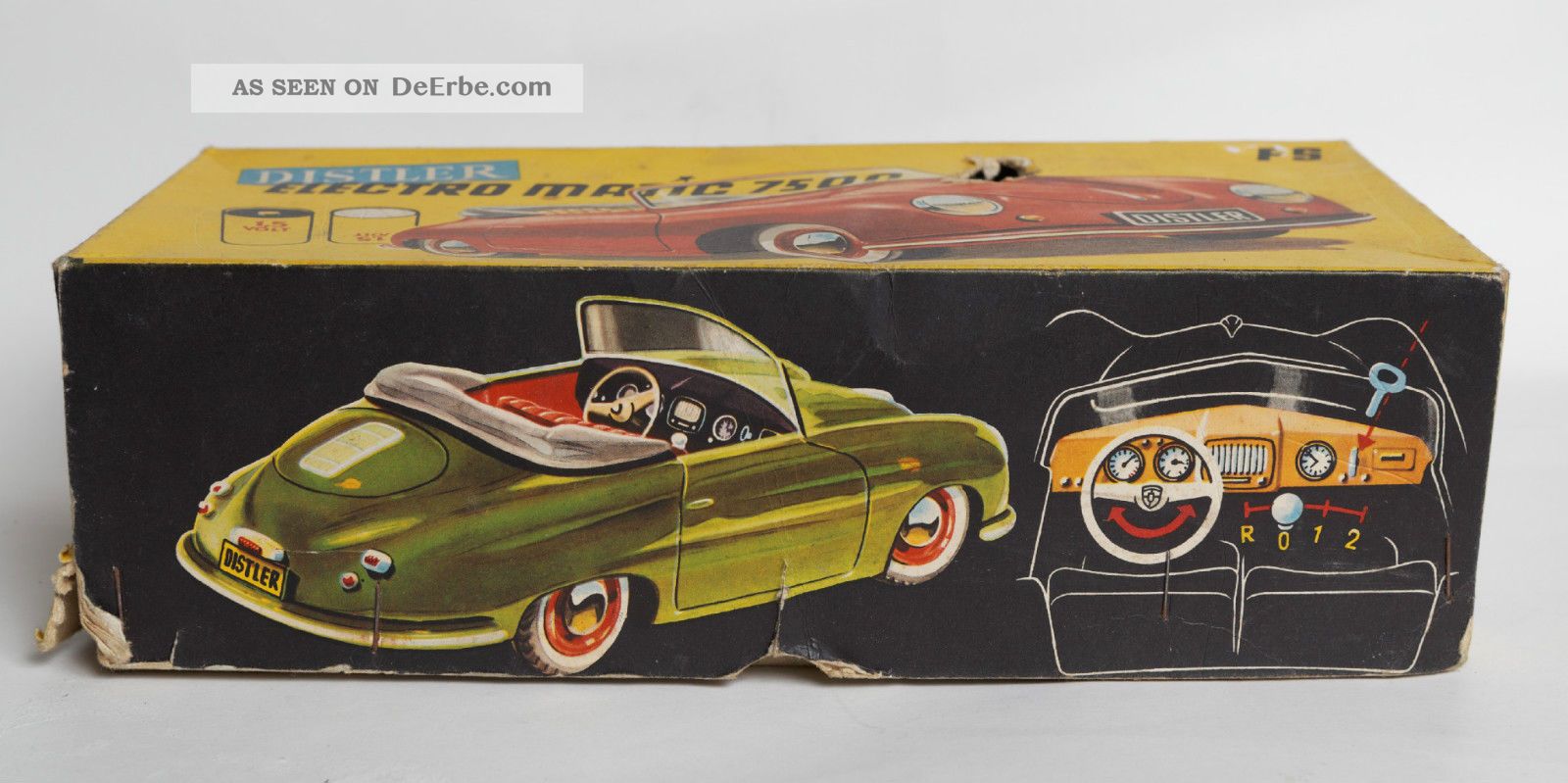 Distler Porsche Electromatic 7500 Fs In Blau Blechspielzeug Schuco