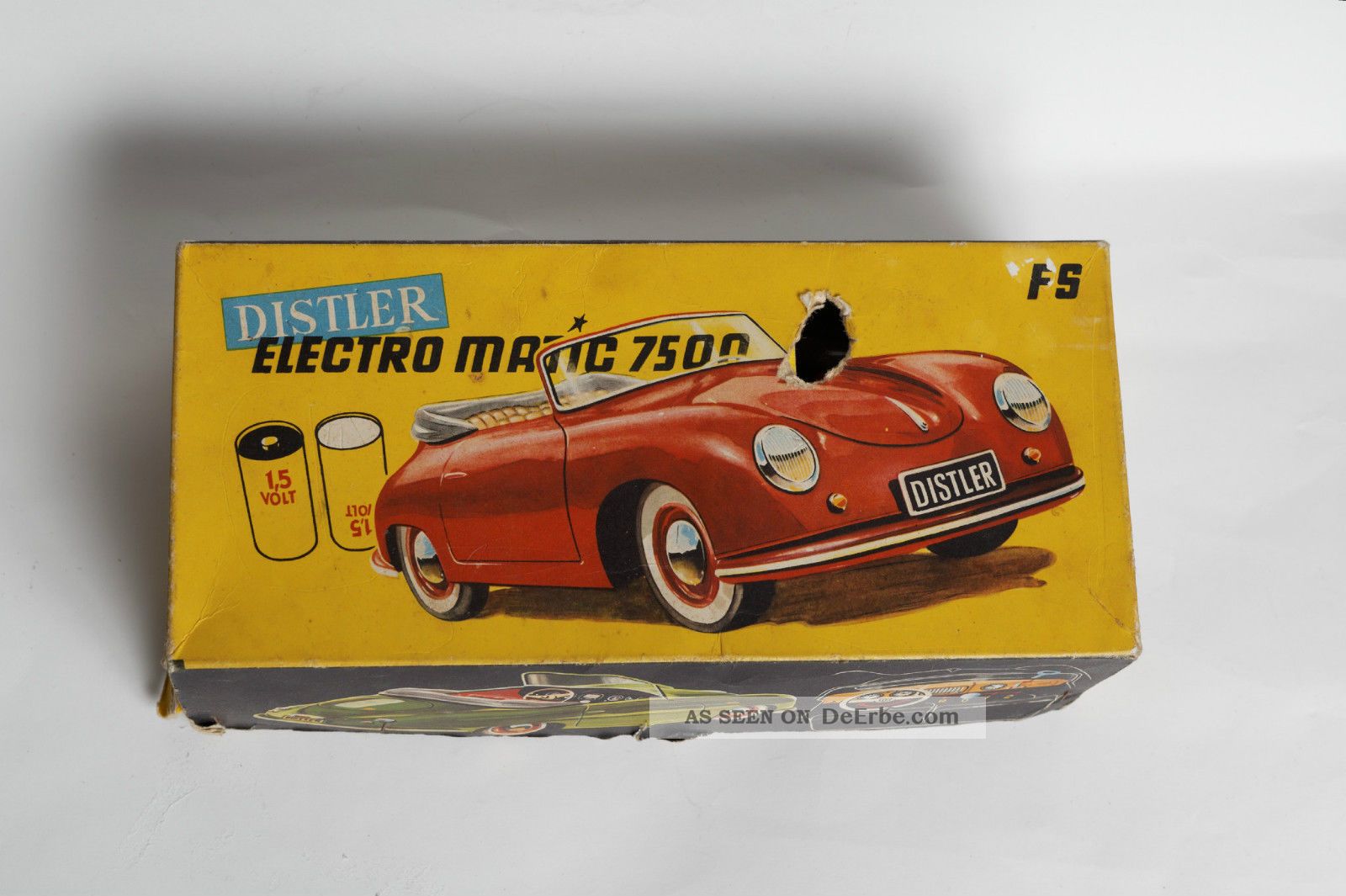 Distler Porsche Electromatic 7500 Fs In Blau Blechspielzeug Schuco