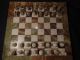 Großes Schweres Schachspiel 50 X 50 Cm Onyx Marmor Gefertigt nach 1945 Bild 2